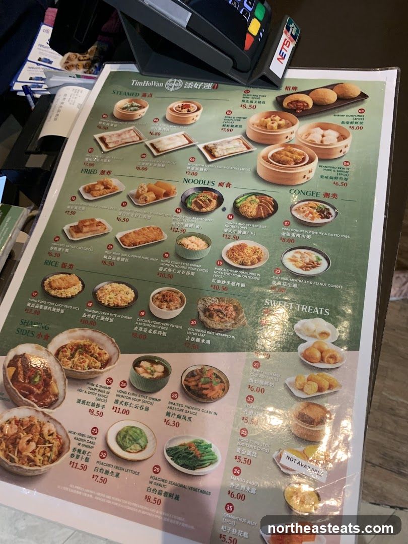 Tim Ho Wan Menu
