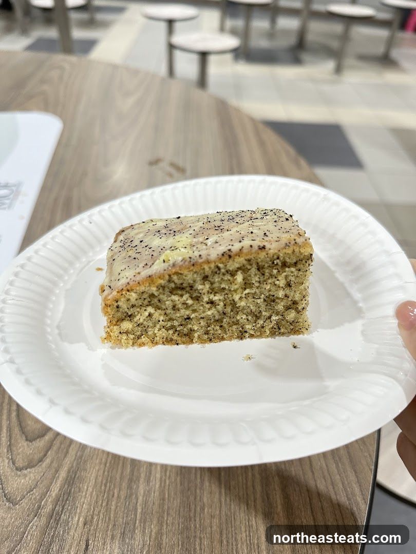 Slice of cake on a plate