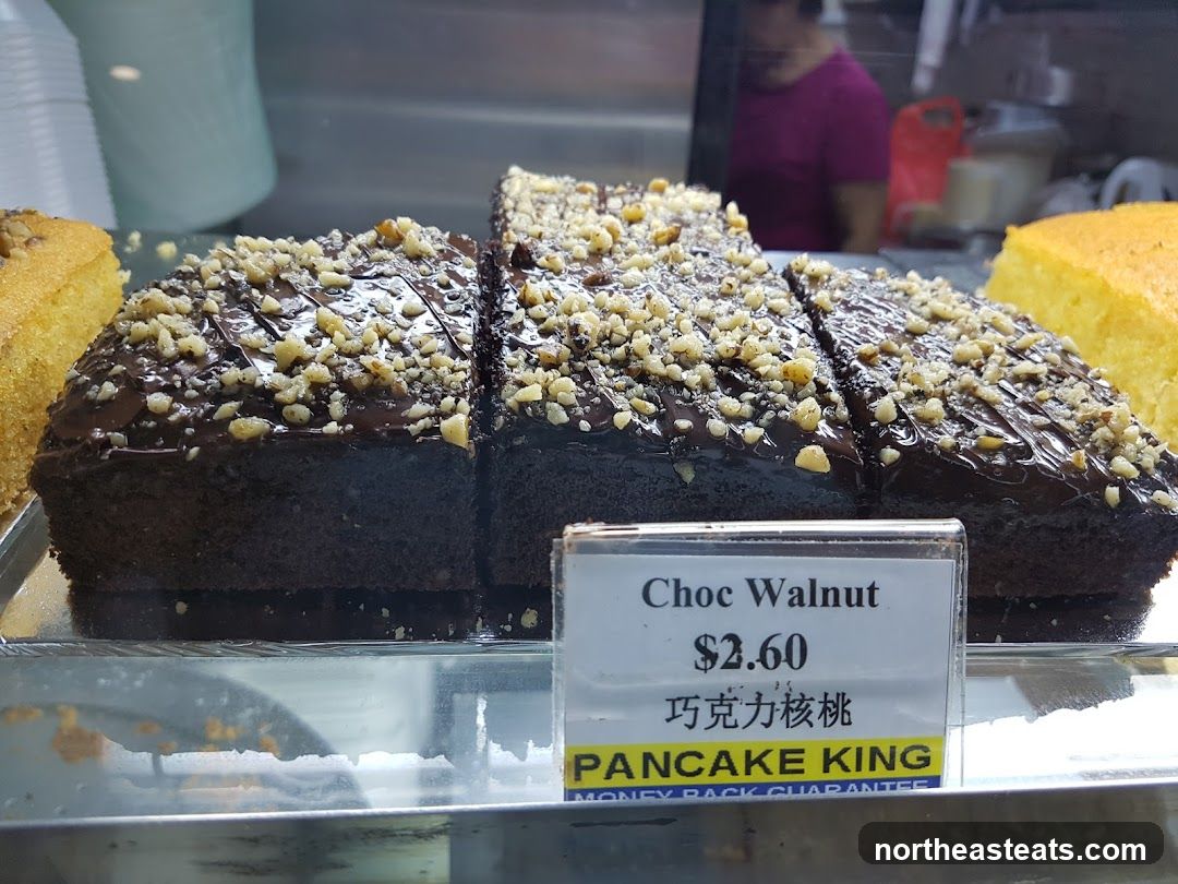 Chocolate Walnut Cake Slice