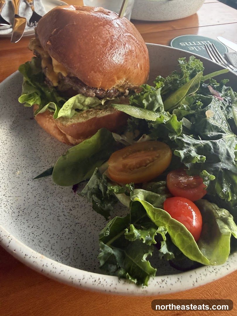 Burger and Salad