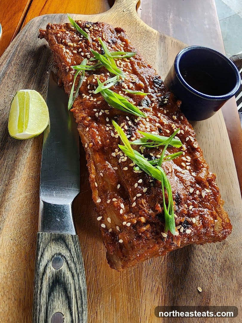 Pork Ribs with Sesame Seeds and Scallions