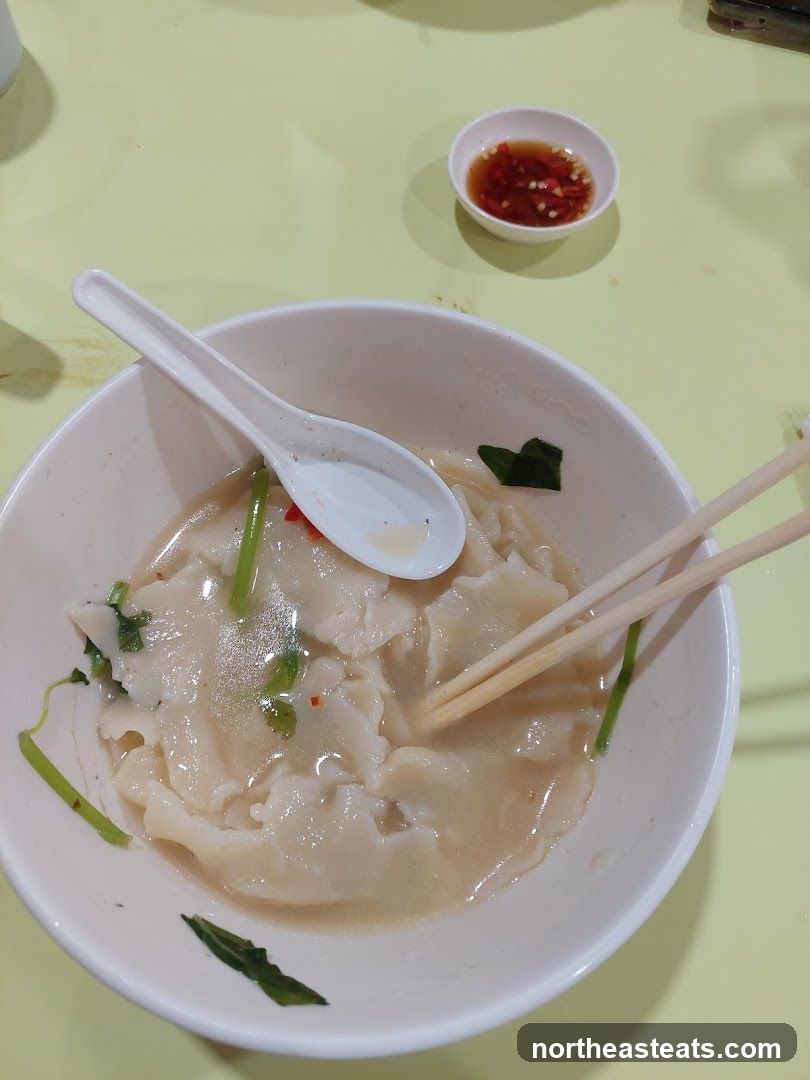 Noodle Soup with Chili Sauce