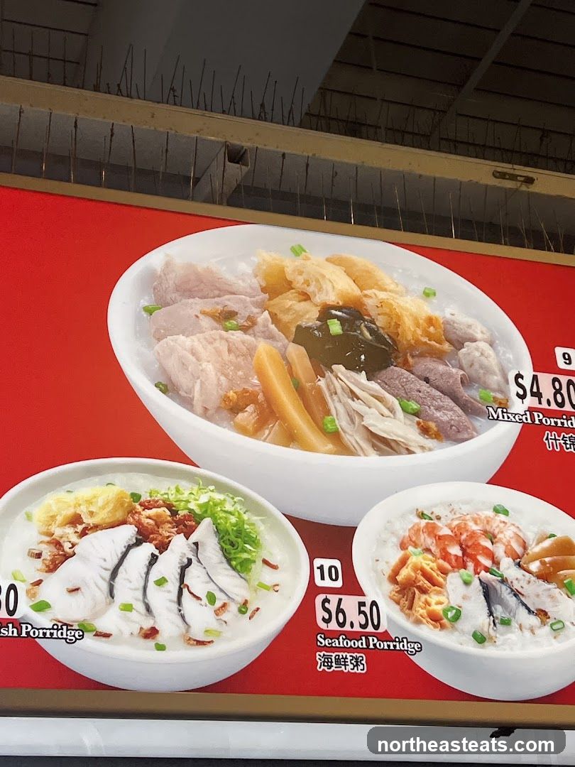 Porridge Menu