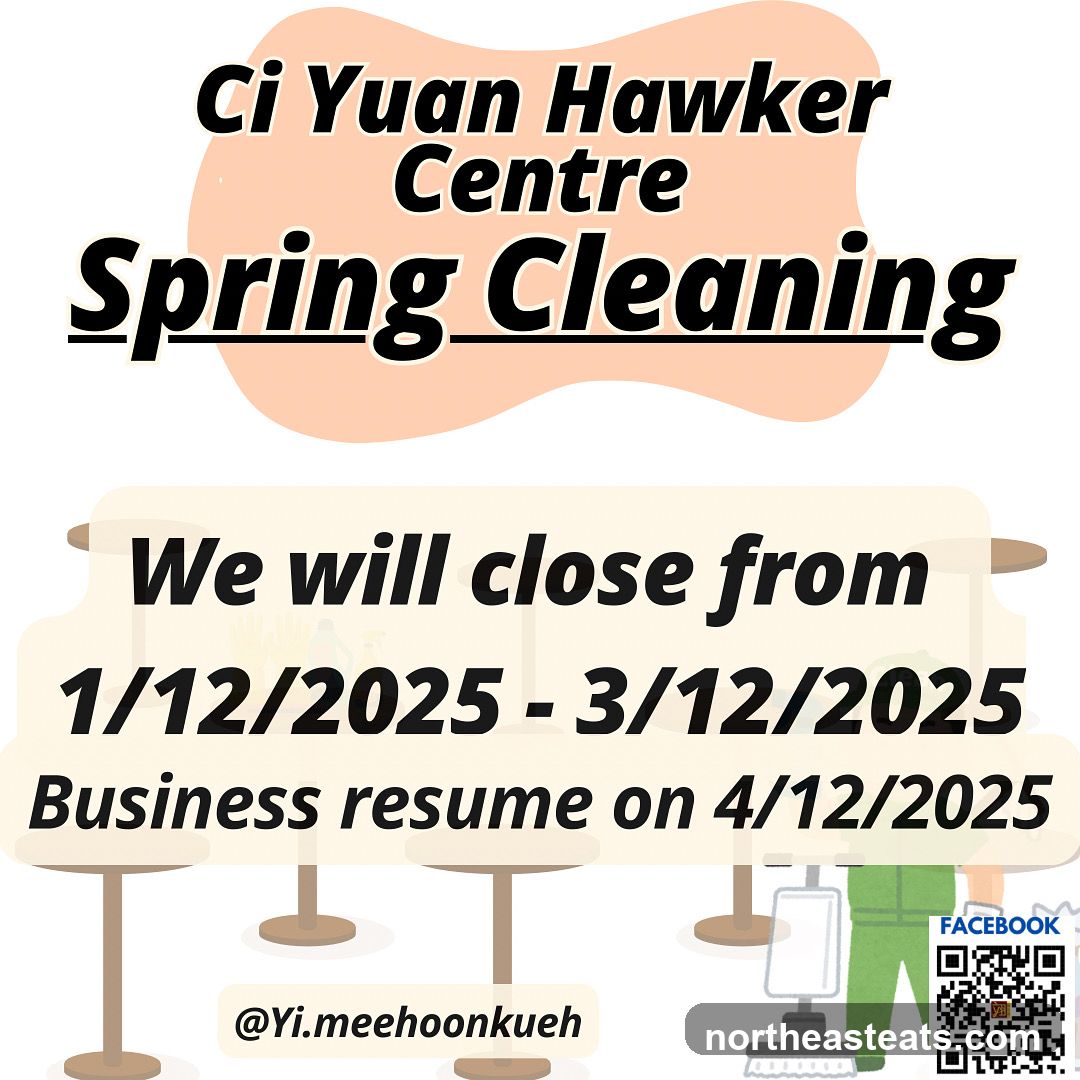 Ci Yuan Hawker Centre Spring Cleaning