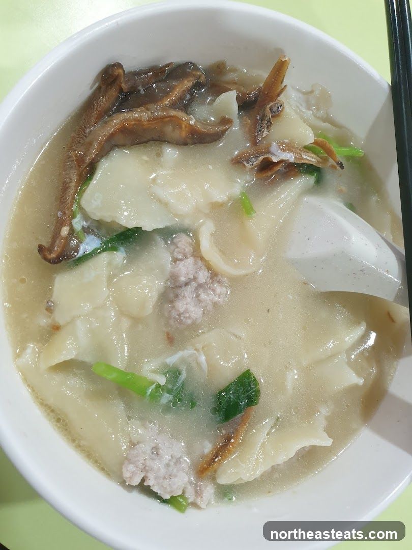 Noodle Soup with Minced Pork and Anchovies