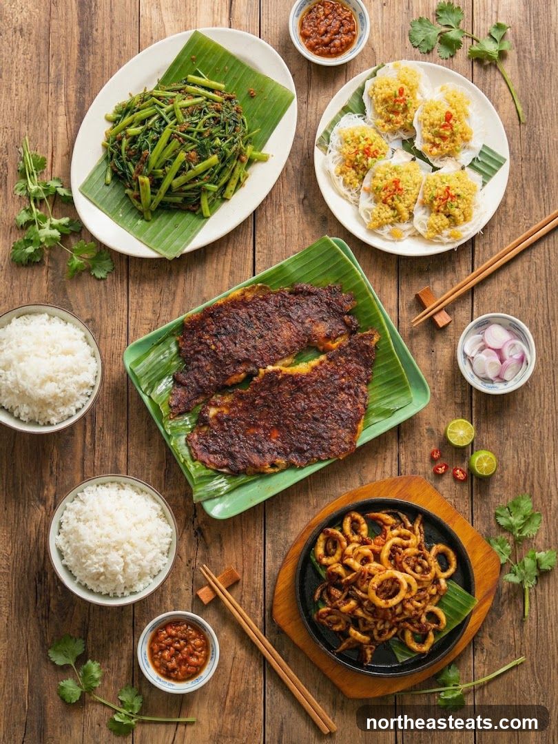 Assortment of Asian Dishes