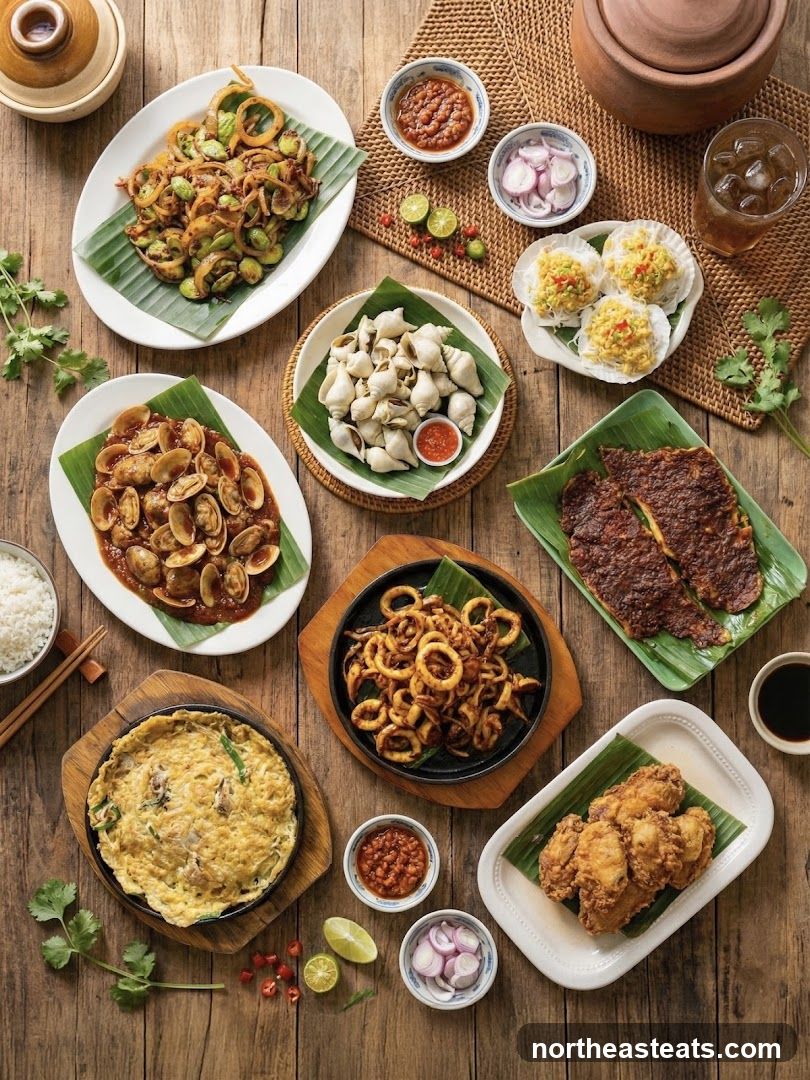 Assortment of Southeast Asian Dishes
