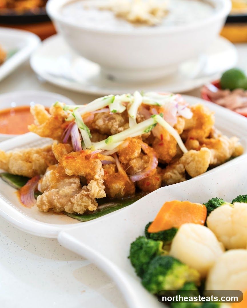 Fried Fish with Salad and Vegetables