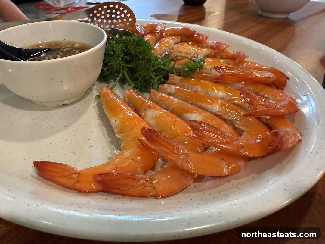 Shrimp Platter with Dipping Sauce