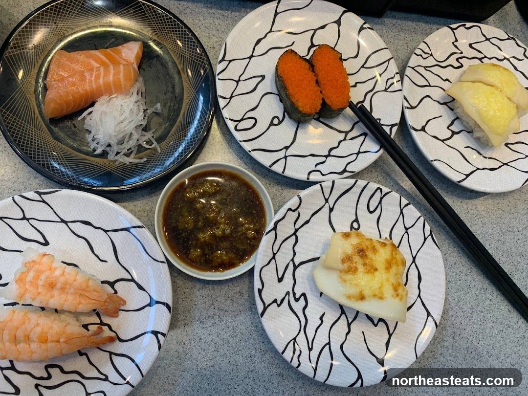 Assortment of Sushi Dishes
