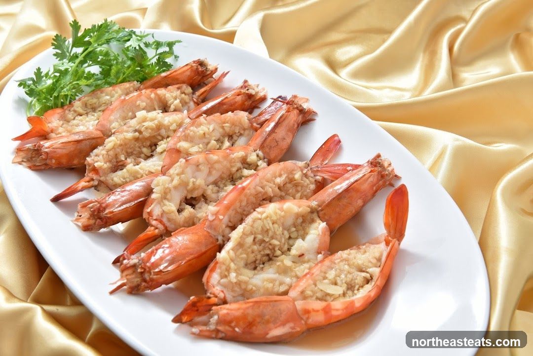 Steamed Shrimp with Garlic