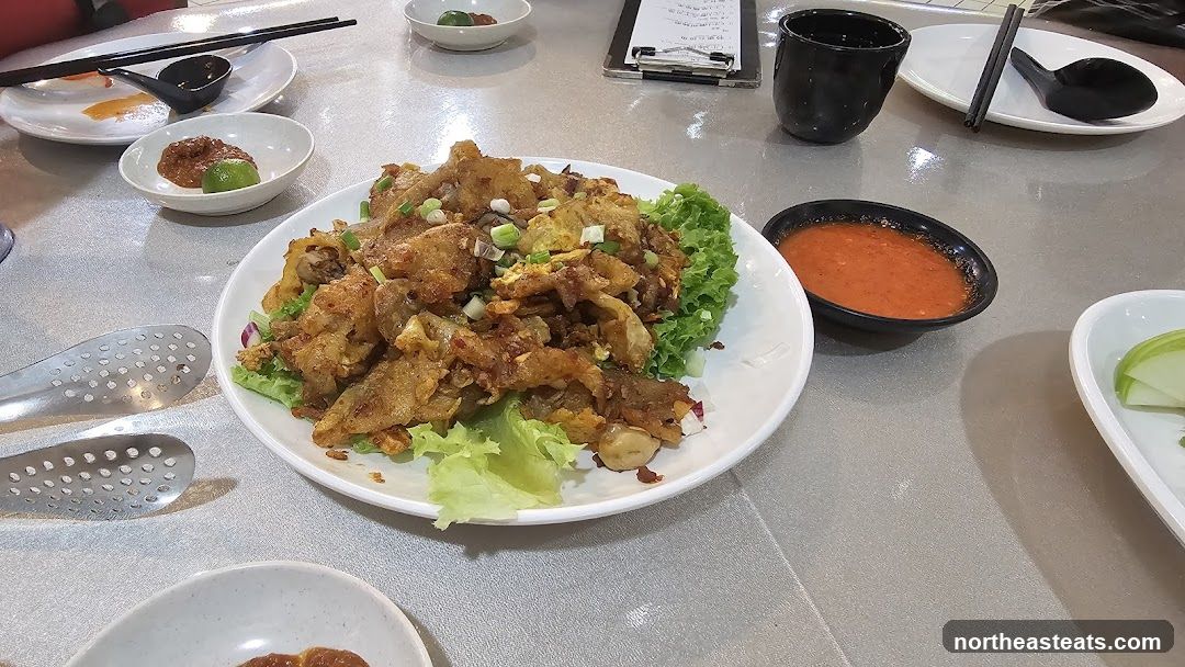 Oyster Omelette with Chili Sauce