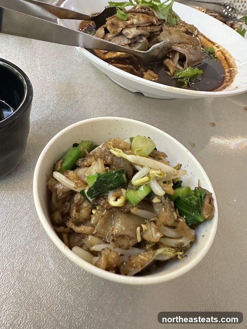 Noodles and Duck Dish