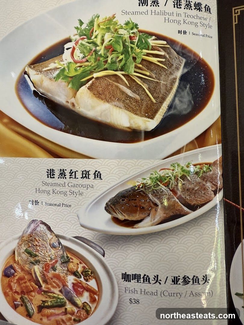 Seafood Menu