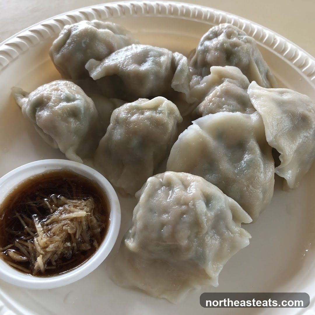 Steamed Dumplings with Dipping Sauce