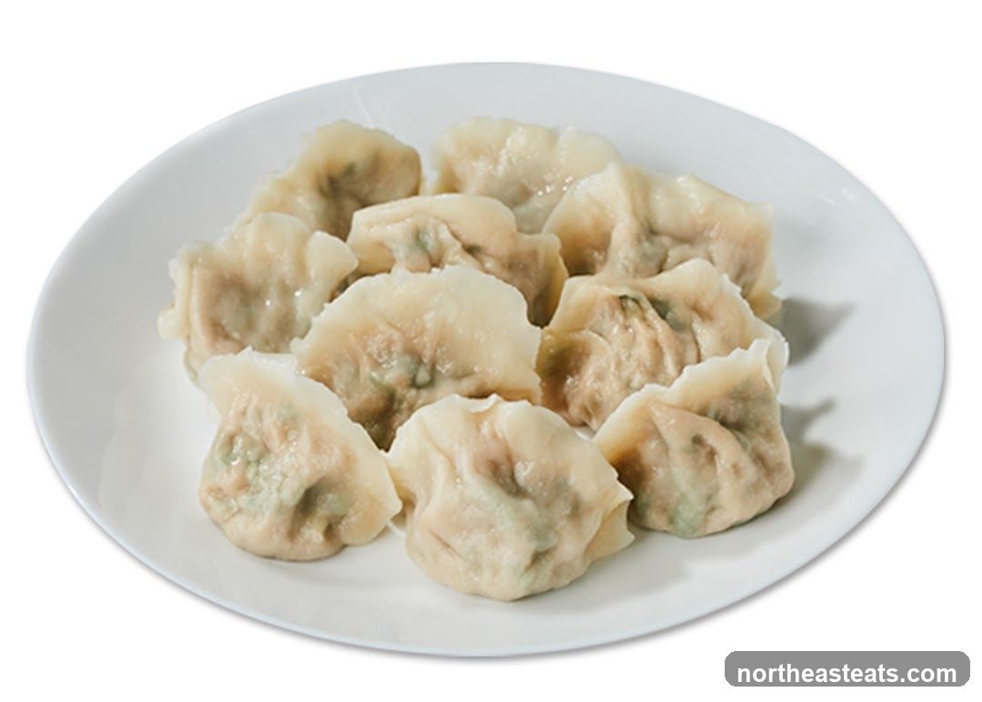 Dumplings on a Plate