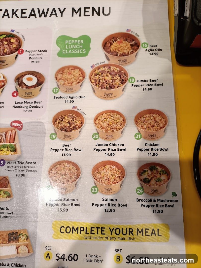 TAKEAWAY MENU