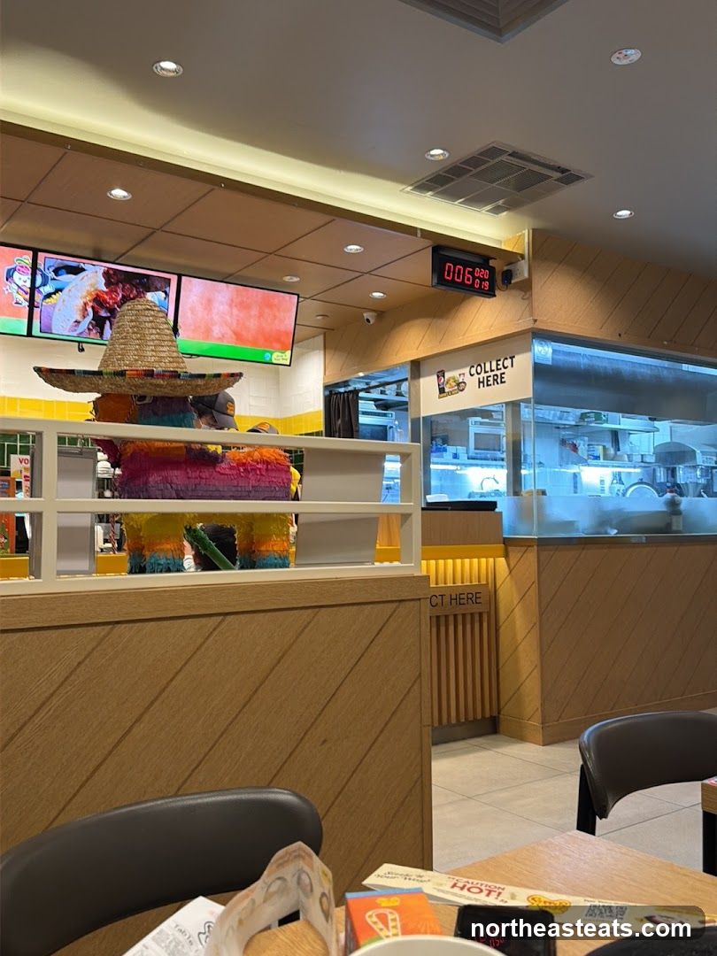 Restaurant Interior with Piñata