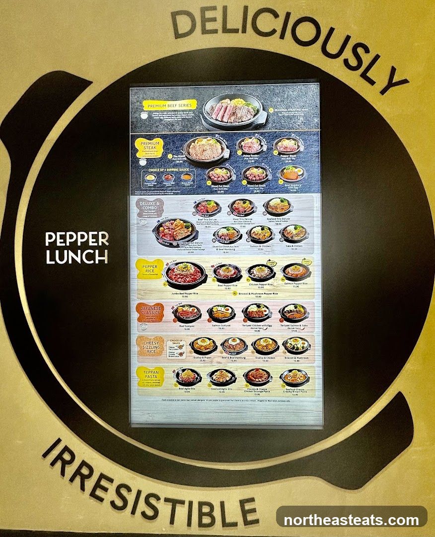 Pepper Lunch Menu