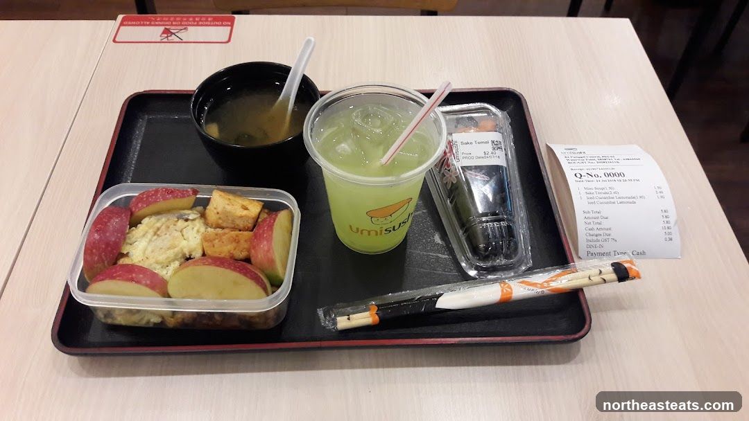 Meal Tray with Sushi and Drink