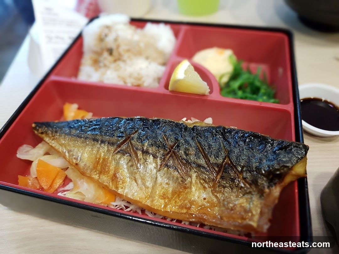 Bento Box with Grilled Mackerel