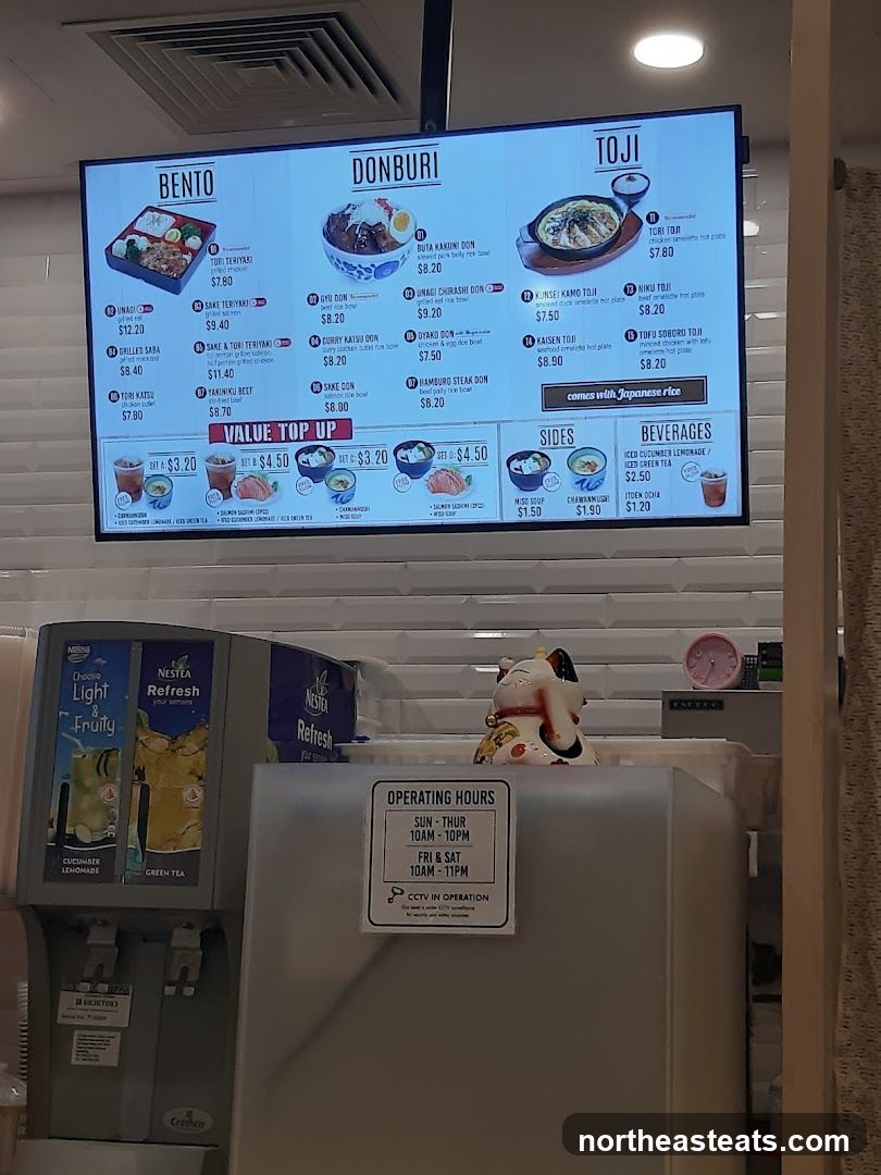 Japanese Food Menu