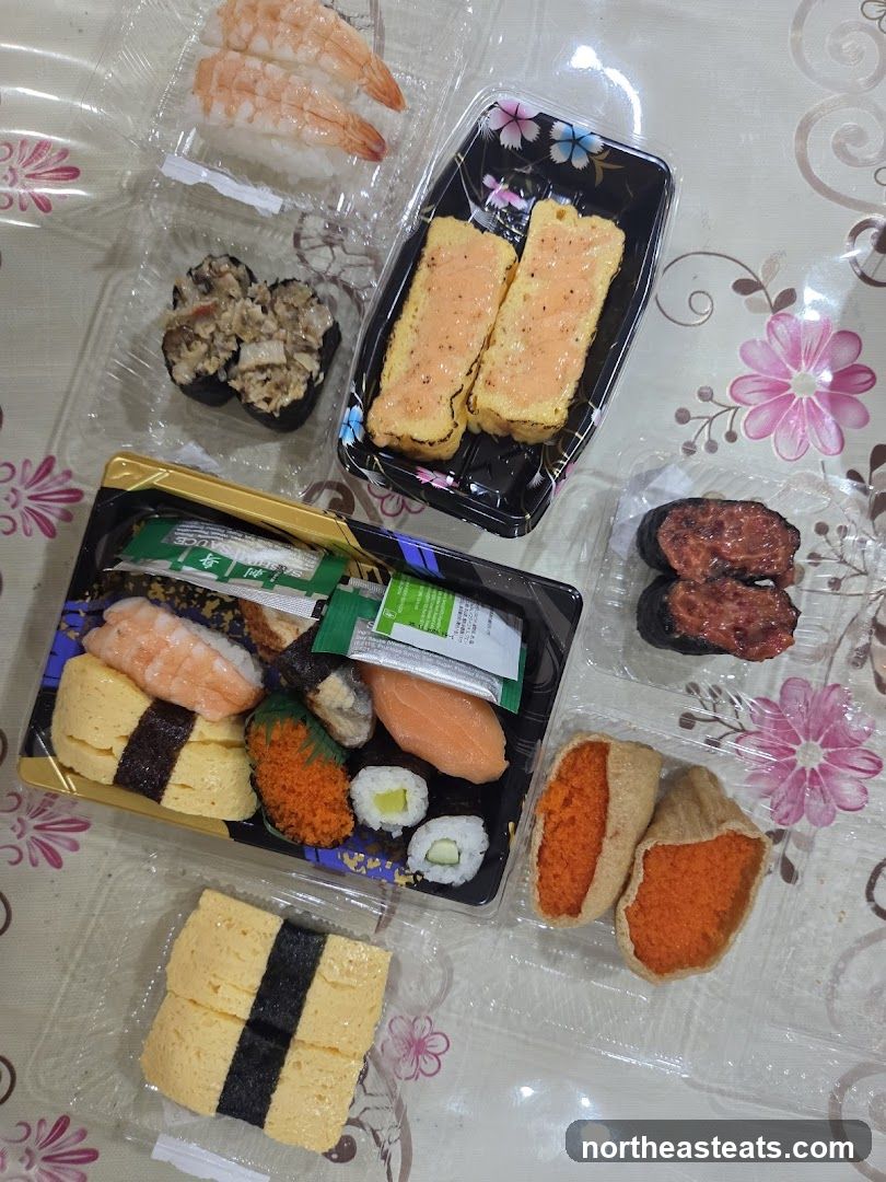 Assortment of Sushi and Tamagoyaki