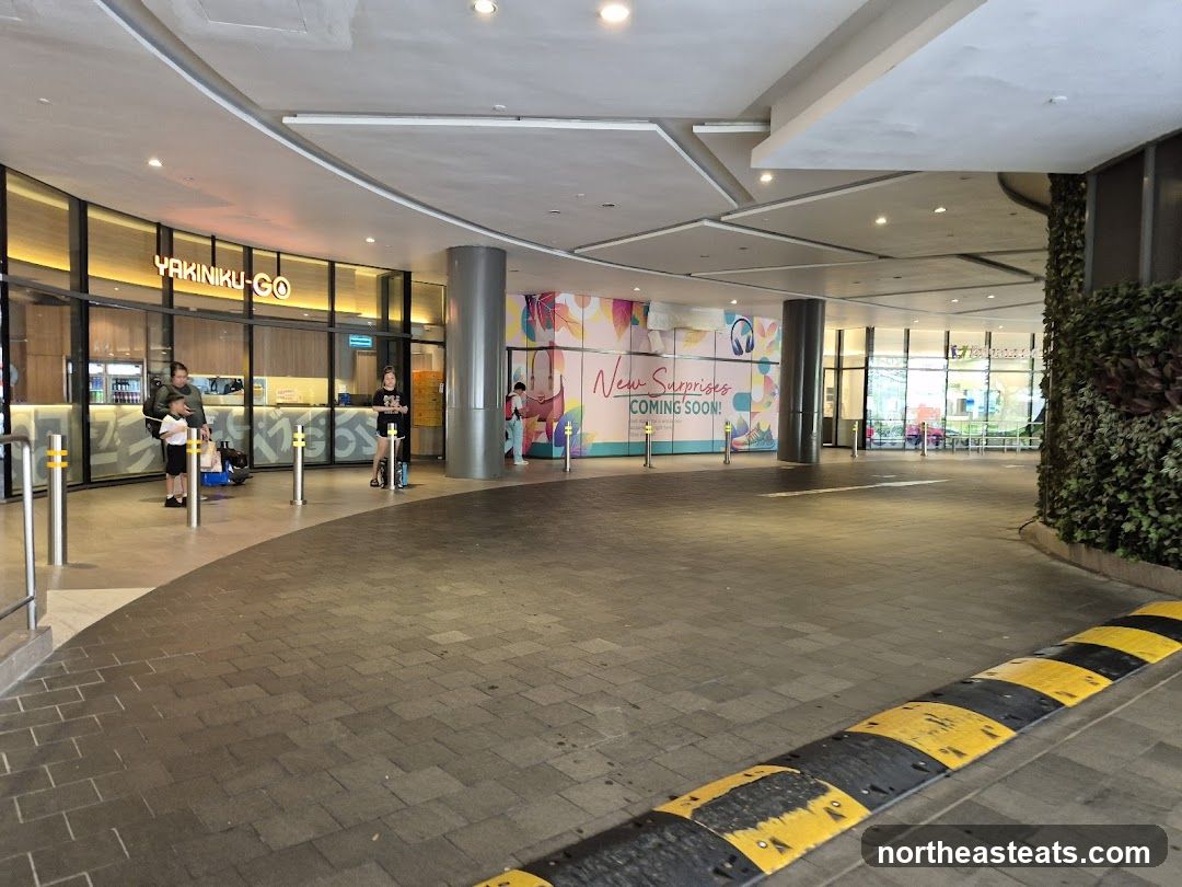 Entrance to a shopping area