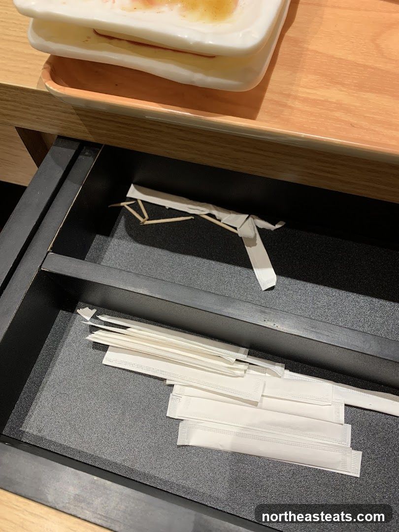 Chopsticks and Toothpicks in Drawer