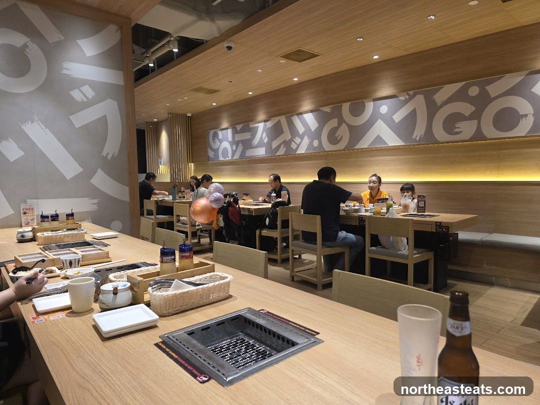 Diners at a Japanese BBQ Restaurant