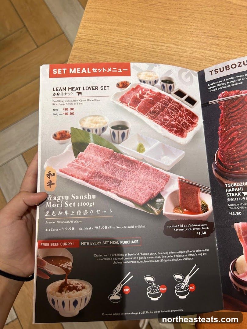 Set Meal Menu