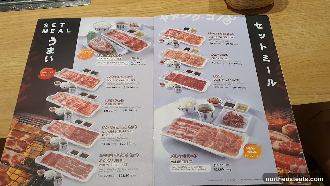 Set Meal Menu