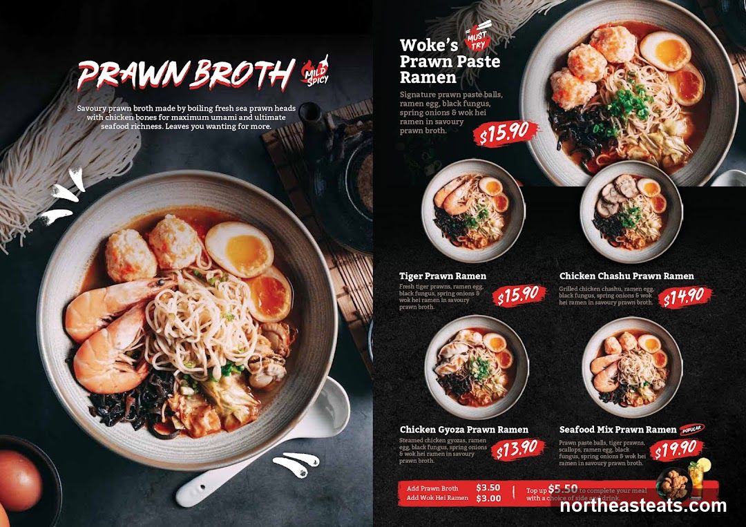 Prawn Broth Ramen Menu