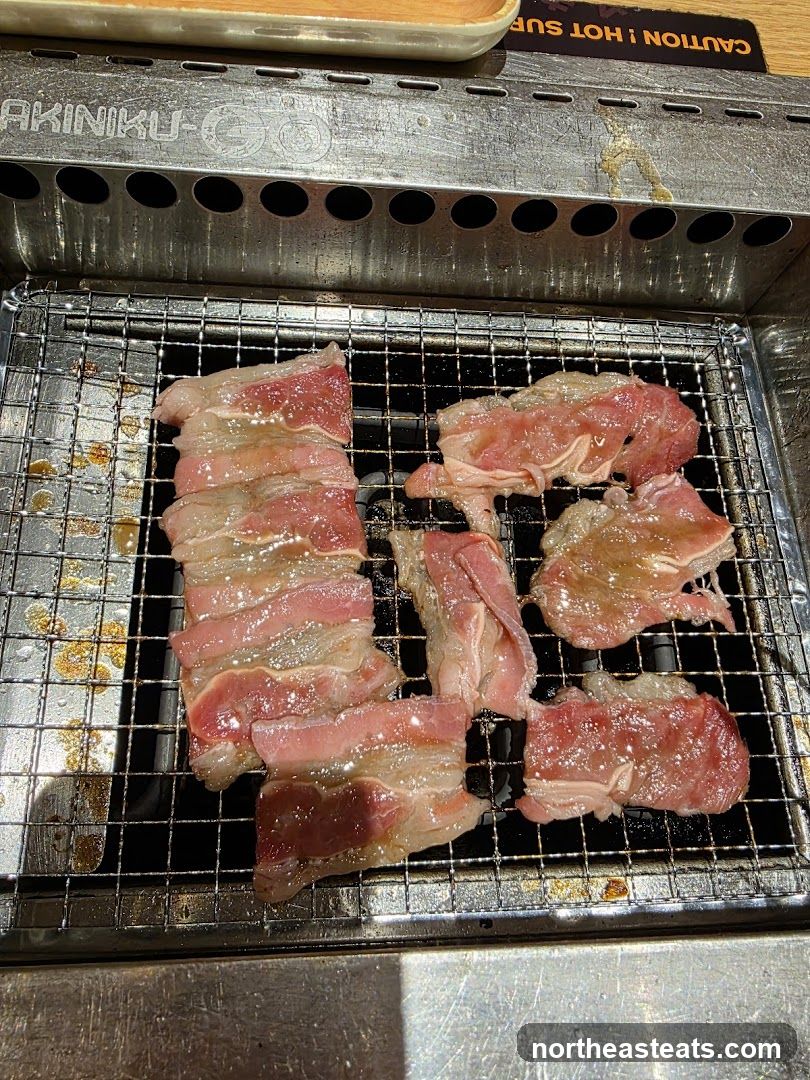 Raw Meat on Grill