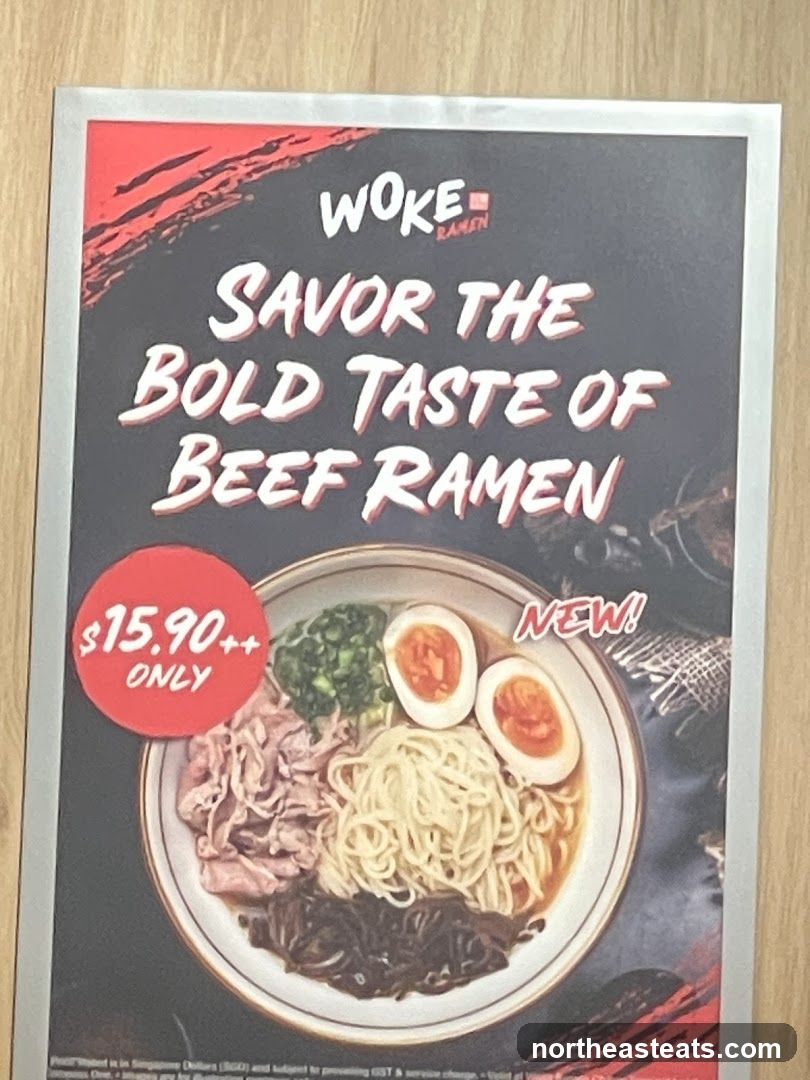 Woke Ramen Beef Ramen Advertisement