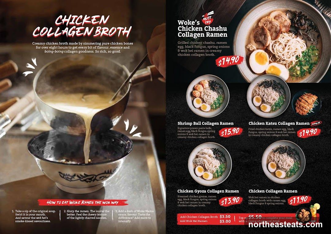 Chicken Collagen Broth Menu