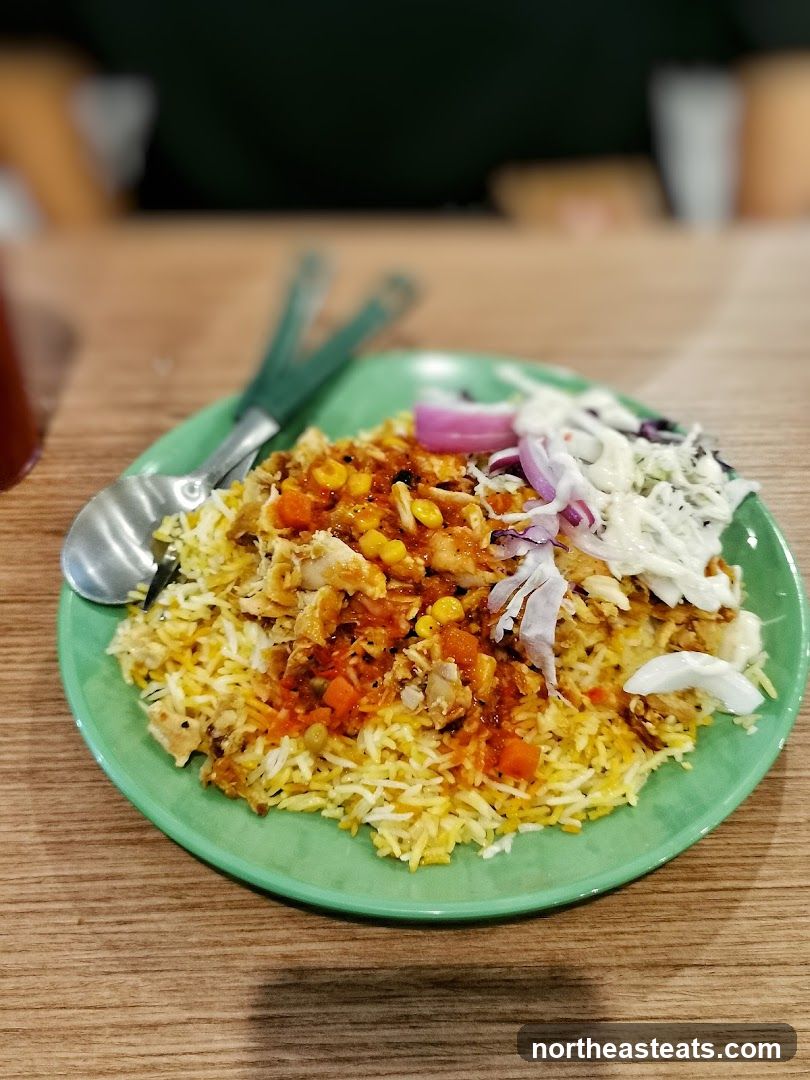 Chicken Biryani with Salad