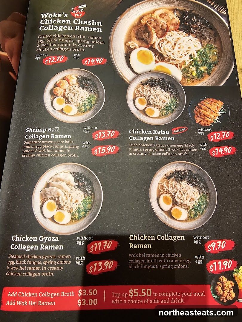 Woke's Chicken Chashu Collagen Ramen