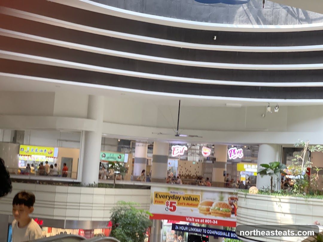 Food court with various eateries