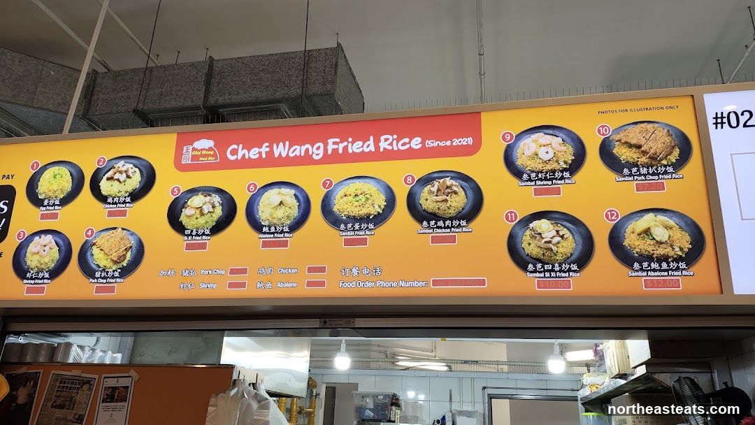 Chef Wang Fried Rice Menu
