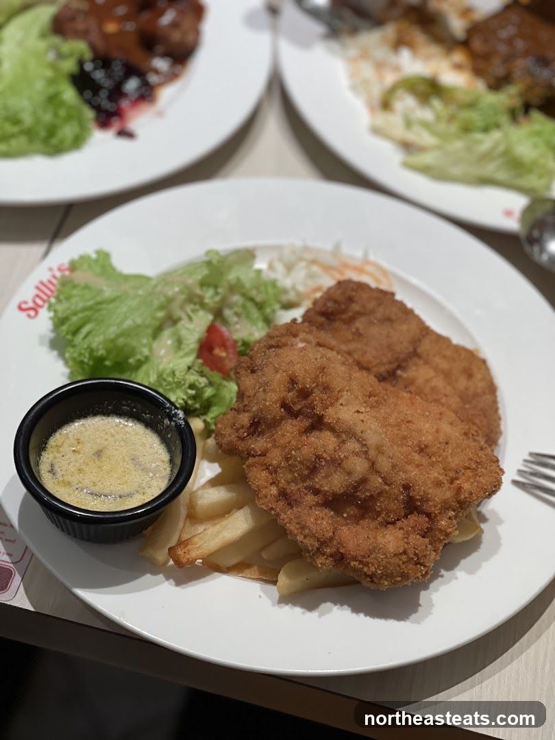Breaded Chicken Cutlets with Fries