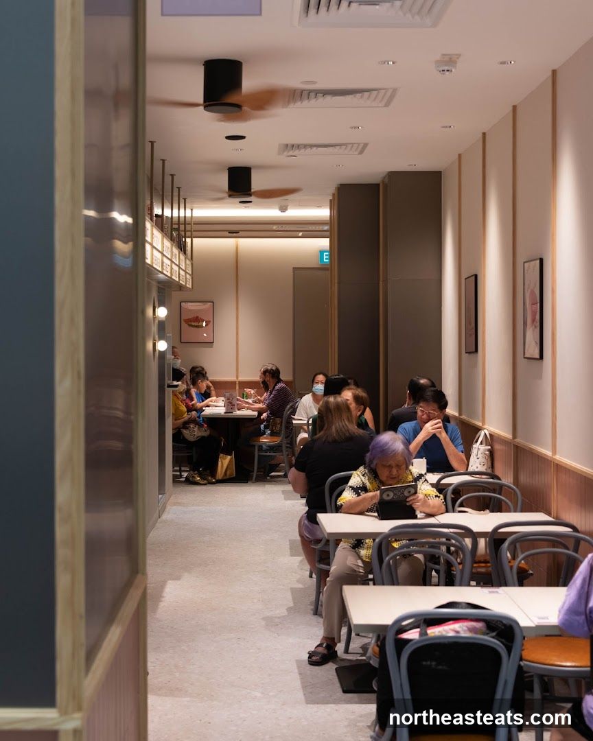 Restaurant Interior with Diners