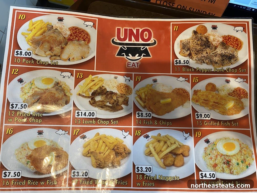 UNO EAT Menu