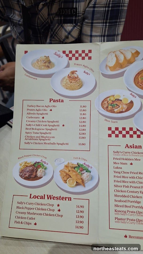 Sally's Menu