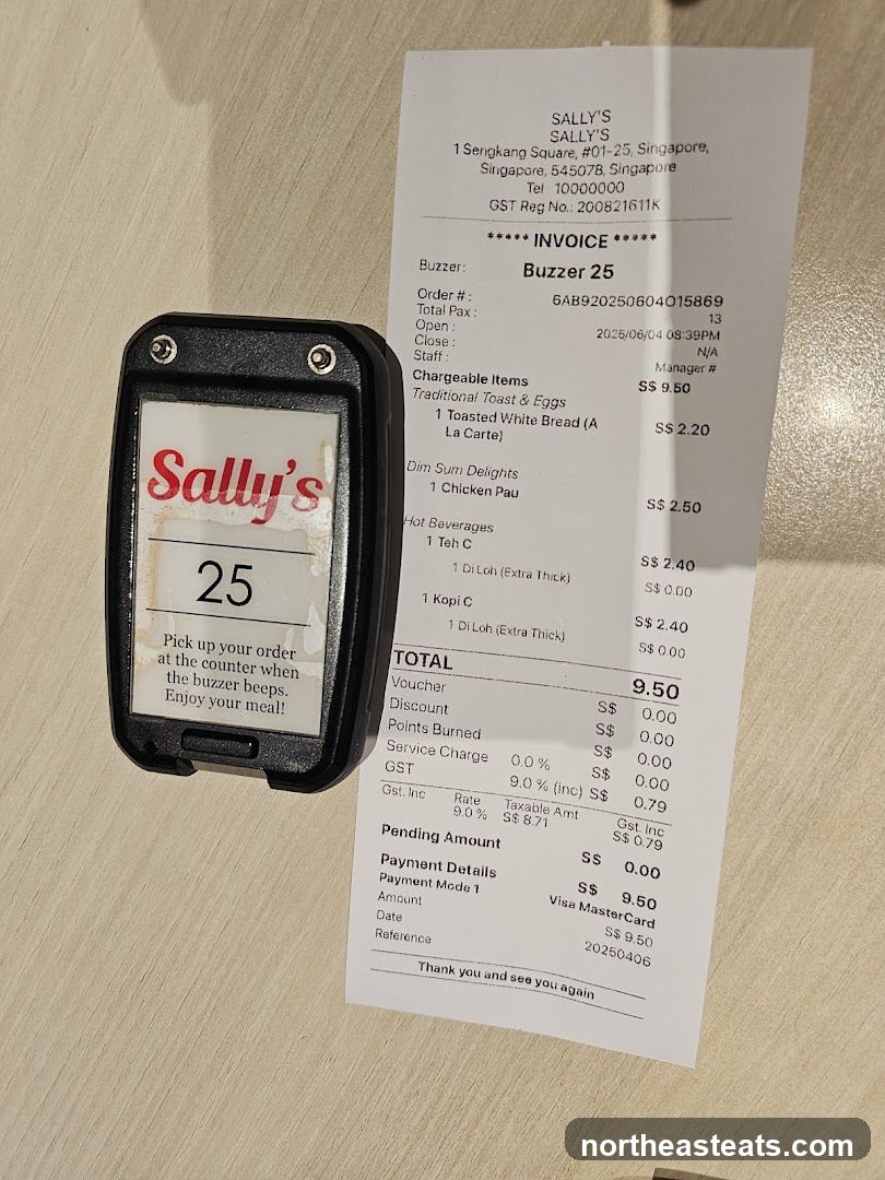 Restaurant Receipt and Buzzer