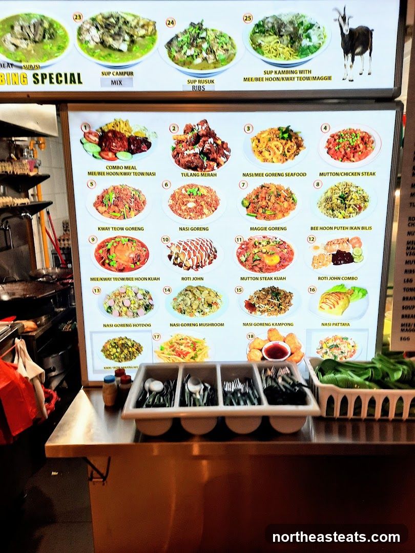 Food Stall Menu