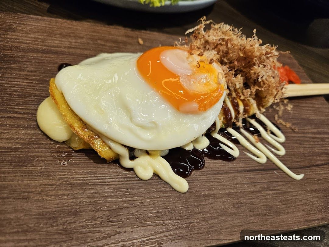 Okonomiyaki with Fried Egg