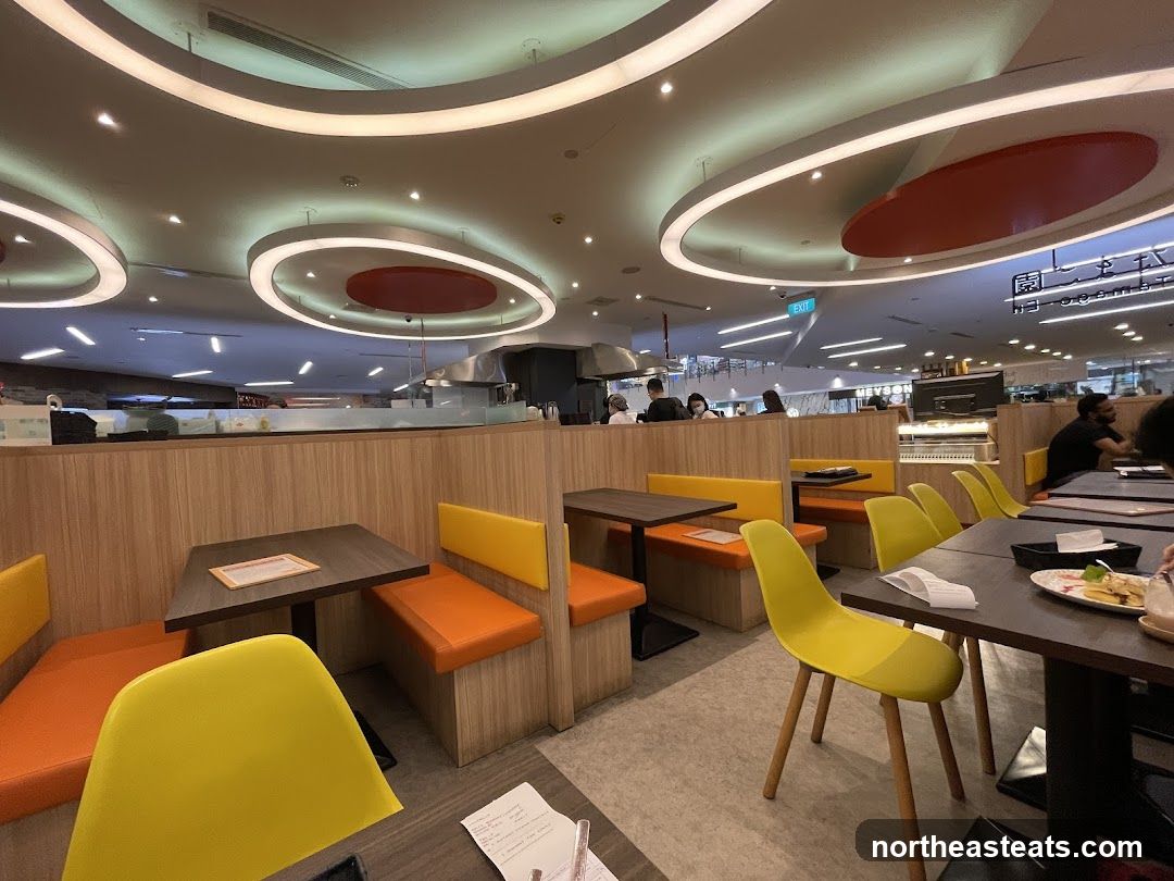 Restaurant Interior with Booth Seating
