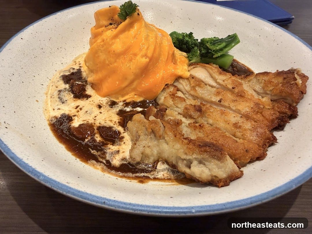 Omurice with Fried Chicken