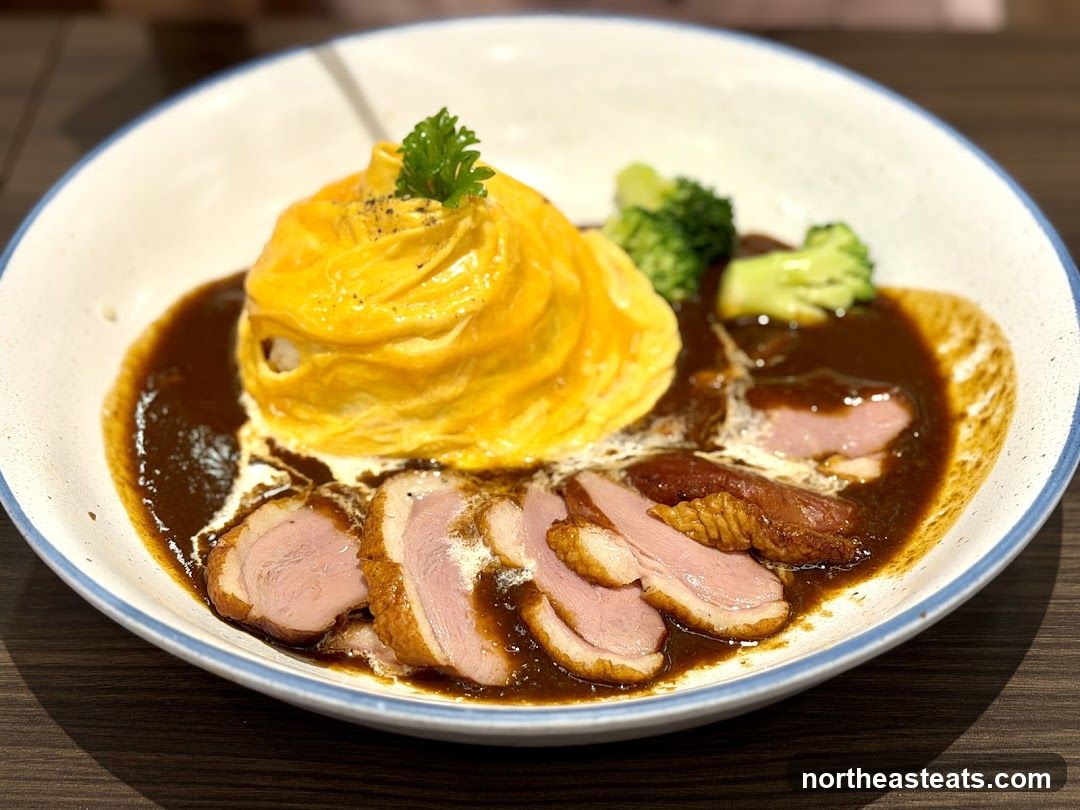 Omurice with Sliced Duck Breast